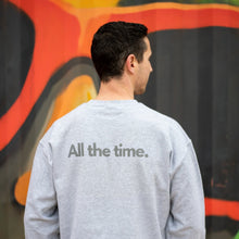 Load image into Gallery viewer, 'Trance 24/7 365' Unisex Sweatshirt (White, Sport Grey)