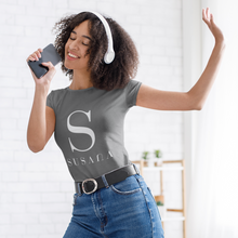 Load image into Gallery viewer, Unisex Short-Sleeve 'Susana' T-Shirt (Black, Navy, Dark Heather)