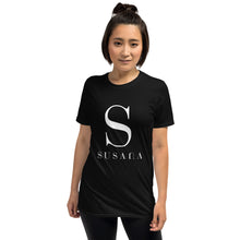 Load image into Gallery viewer, Unisex Short-Sleeve 'Susana' T-Shirt (Black, Navy, Dark Heather)