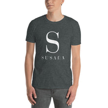 Load image into Gallery viewer, Unisex Short-Sleeve 'Susana' T-Shirt (Black, Navy, Dark Heather)