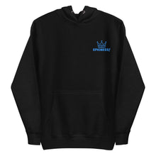 Load image into Gallery viewer, Embroidered Unisex Hoodie "Epicness!" (Aqua)