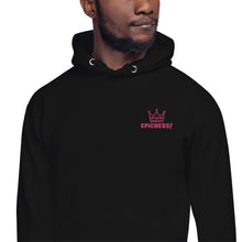 Load image into Gallery viewer, Embroidered Unisex Hoodie "Epicness!" (Fuchsia)