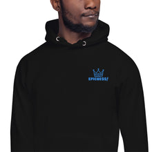 Load image into Gallery viewer, Embroidered Unisex Hoodie "Epicness!" (Aqua)