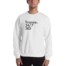 Load image into Gallery viewer, &#39;Trance 24/7 365&#39; Unisex Sweatshirt (White, Sport Grey)
