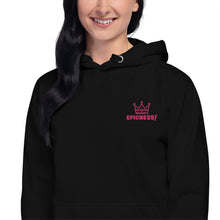 Load image into Gallery viewer, Embroidered Unisex Hoodie &quot;Epicness!&quot; (Fuchsia)
