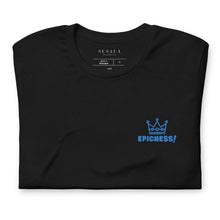 Load image into Gallery viewer, Embroidered Short-Sleeve Unisex T-Shirt &quot;Epicness!&quot; (Aqua)
