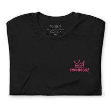 Load image into Gallery viewer, Embroidered Short-Sleeve Unisex T-Shirt &quot;Epicness!&quot; (Fuchsia)
